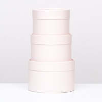 Набор шляпных коробок 3 в 1, кремовый, 16 х 10,14 х 9,13 х 8,5 см Набор шляпных коробок 3 в 1, кремовый, 16 х 10,14 х 9,13 х 8,5 см