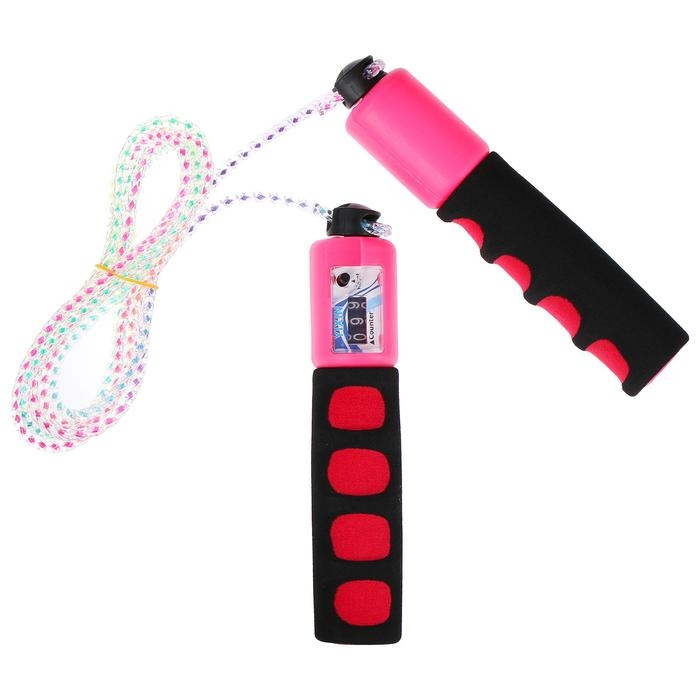 Скакалка ONLYTOP, со счётчиком, 2,7 м, цвета МИКС