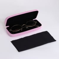 Футляр для очков на хлопушке, длина 15 см, цвет розовый