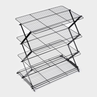 Решетка для глазирования и остывания кондитерских изделий 4-ярусная 43,5х25,5х8 см Решетка для глазирования и остывания кондитерских изделий 4-ярусная 43,5х25,5х8 см