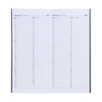 Еженедельник датированный 2025 года, 80х165 мм, 64 листа ESCALADA, мягкая обложка из искусственной кожи, блинтовое тиснение, блок 70 г/м&sup2;, зелёный