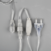 Гирлянда &laquo;Бахрома&raquo; 3 &times; 0.6 м, IP44, УМС, прозрачная нить, 160 SMD-LED, свечение синее, 220 В