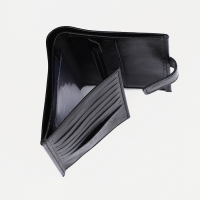 Портмоне мужское на кнопке, 3 в 1, для автодокументов, для паспорта, для купюр, цвет чёрный Портмоне мужское на кнопке, 3 в 1, для автодокументов, для паспорта, для купюр, цвет чёрный