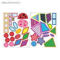 Наклейки обучающие &laquo;Формы&raquo;, 12 стр.