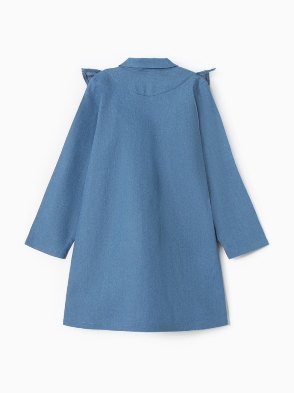 Платье для девочки MINAKU: Jeans collection, цвет голубой, рост 158 см