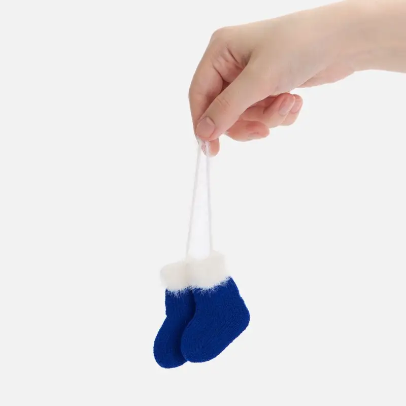Подвеска на елку &laquo;Вьюшка&raquo;, носочки, синяя