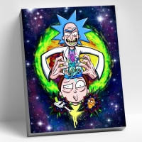 Картина по номерам &laquo;Рик и Морти&raquo;, 40 &times; 50 см, 25 цветов