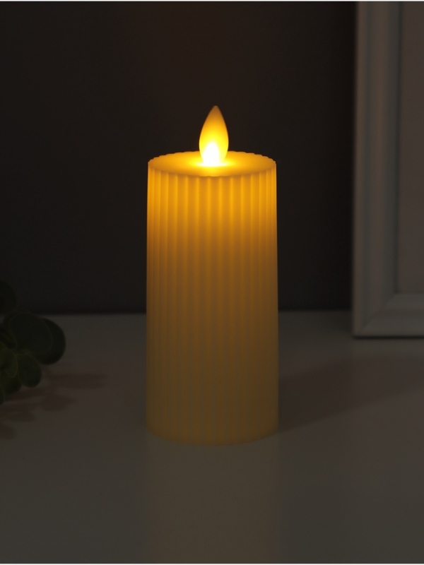 Ночник свеча "Уют" LED 3xAG13 белый 5х5х11см