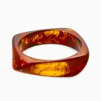 Браслет манжет акрил "Тренд", цвет коричневый