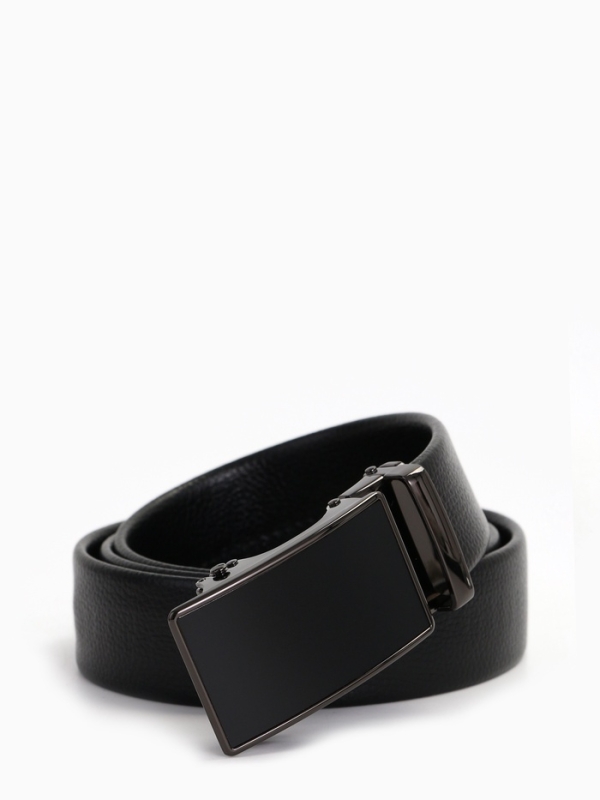 Ремень муж 06-01-07-03, Март2501, 3,5*3*130 см Великан , автомат, под флотер, черный