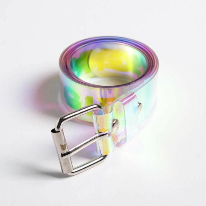 Ремень голографический &laquo;Дикий стиль&raquo;, в подарочный коробке,117х3 см