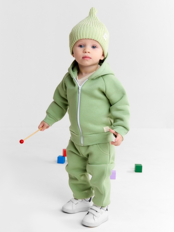 Шапка Крошка Я, р. 46-48см, 1-2 года, хаки