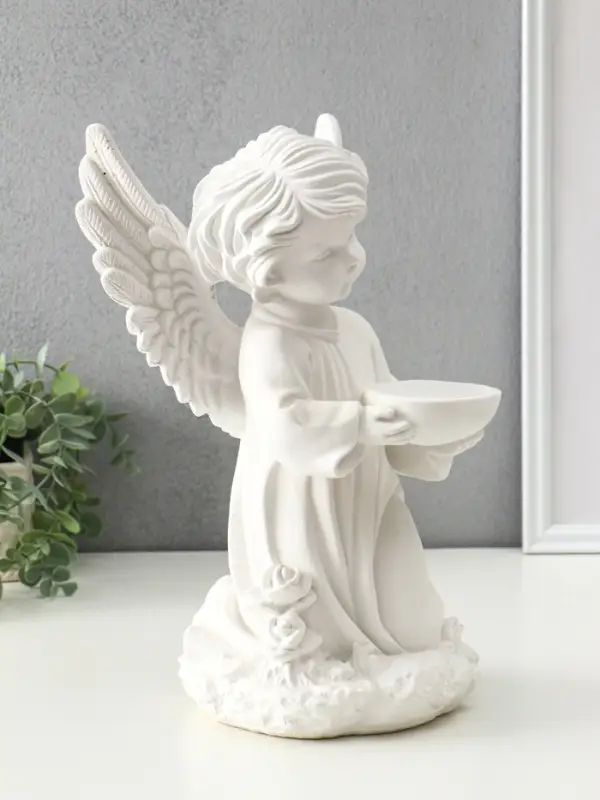 Статуэтка "Ангелочек сидячий с чашей" 33х21х17,5 см