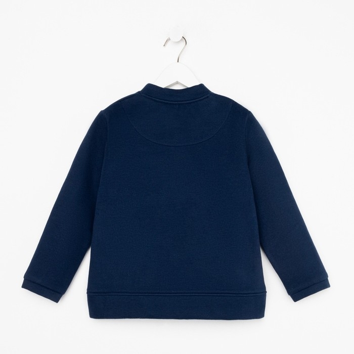 Лонгслив для мальчика, цвет синий, рост 122