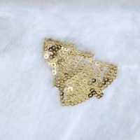 Носок для подарков "Листочков свечение" 44х26 см, белый Носок для подарков "Листочков свечение" 44х26 см, белый