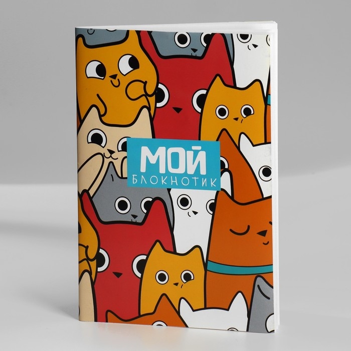 Подарочный набор блокнот-раскраска, трафарет, наклейки и восковые мелки «Котиков много не бывает» Подарочный набор блокнот-раскраска, трафарет, наклейки и восковые мелки «Котиков много не бывает»