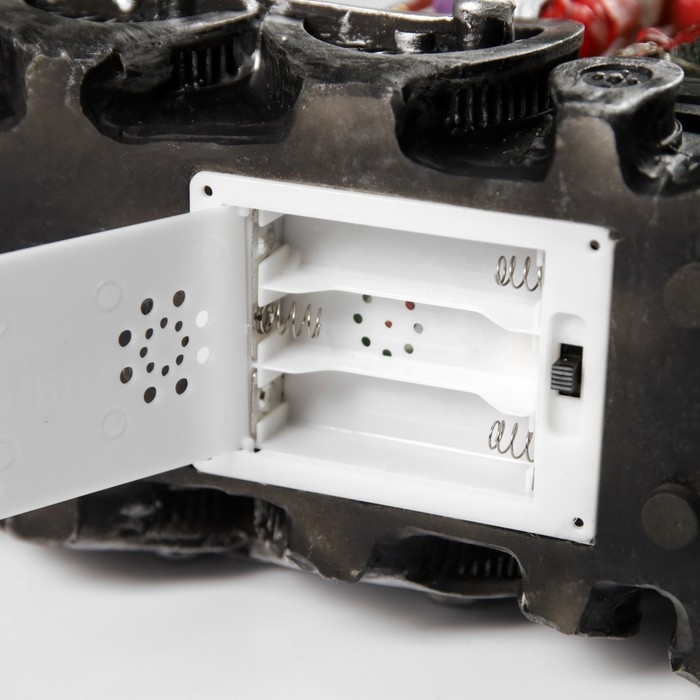 Светодиодная фигура &laquo;Паровоз с Дедом Морозом&raquo; 26.5 &times; 19.5 &times; 12.5 см, полистоун, батарейки ААх3 (не в комплекте), USB, свечение мульти