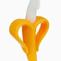 Набор силиконовых прорезывателей для зубов &laquo;Банан, погремушка&raquo;, 2 шт., Крошка Я