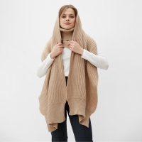 Снуд-трансформер MINAKU, р-р 56-58, цвет кремовый Снуд-трансформер MINAKU, р-р 56-58, цвет кремовый