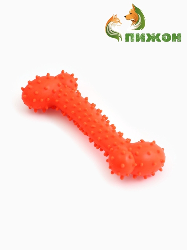 Игрушка жевательная суперпрочная Игрушка жевательная суперпрочная "Любимое лакомство", 11 см, оранжевая