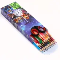 Пенал-футляр пластиковый, 75&times;195&times;25 мм, сборный, &laquo;Мстители&raquo;