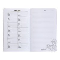 Записная книжка для мальчиков 130 х 210 мм, 56 листов в линейку "Анимэ", обложка мелованный картон, ламинация Soft-Touch, выборочный УФ-лак