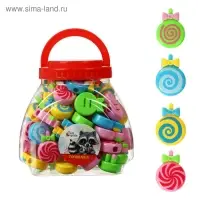 Точилка с контейнером &laquo;Леденец&raquo;, МИКС