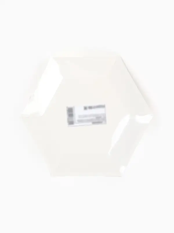 Набор посуды для праздника на 12 персон, белый с золотом (тарелки 23 см, стакан 250 мл)