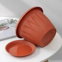 Горшок с поддоном &laquo;Алиция&raquo;, 2,6 л, цвет терракотовый