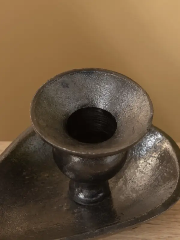 Подсвечник "Средневековье" алюминий 12х9х7,5 см