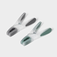 Набор прищепок бельевых Доляна, 20 шт, пластик, 8,4&times;1,6 см, цвет серо-зелёный