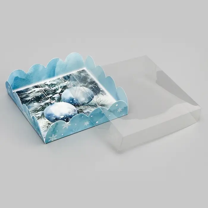 Коробка для печенья, &laquo;Чудеса случается&raquo;, 12&times;12&times;3 см, Новый год