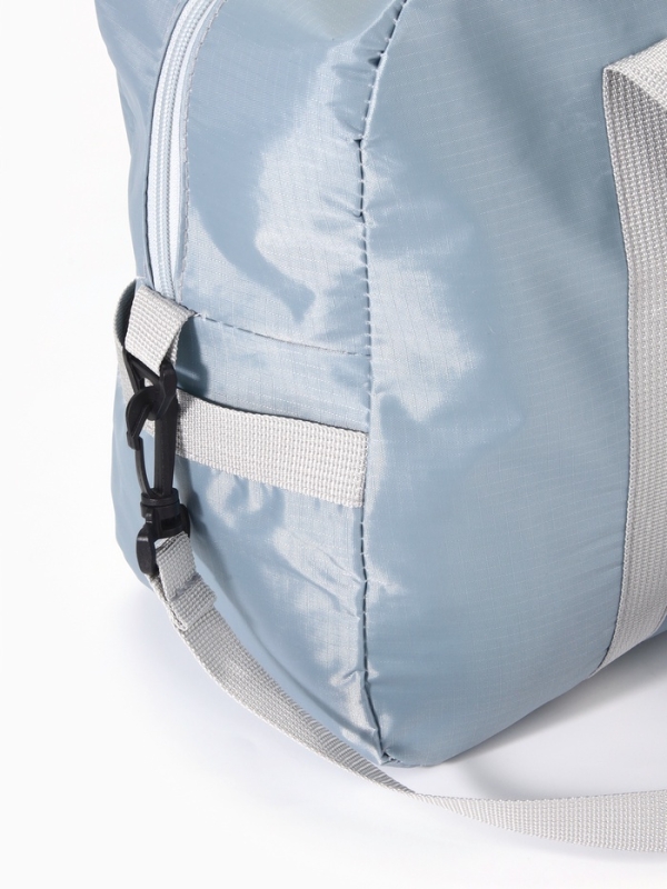 Сумка дорожная на молнии, серая