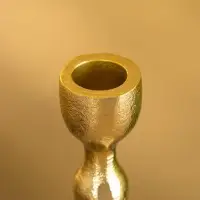 Подсвечник "Голди" алюминий 16 см, цв. золото