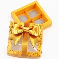 Коробка для конфет &laquo;Бант&raquo;, скретч-слой, 10.5х10.5х3.5 см