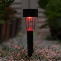 Набор садовых светильников на солнечной батарее «Цилиндр», 4.5 × 30 × 4.5 см, 1 LED, свечение мульти (RGB), 10 шт. Набор садовых светильников на солнечной батарее «Цилиндр», 4.5 × 30 × 4.5 см, 1 LED, свечение мульти (RGB), 10 шт.