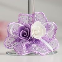 Комплект на стол молодожёнов "Гармония", сирень Комплект на стол молодожёнов "Гармония", сирень