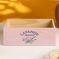 Кашпо деревянное "Лаванда" 25х14х9,5 см сиреневый Кашпо деревянное "Лаванда" 25х14х9,5 см сиреневый