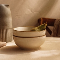 Набор мисок фарфоровых SL Home &laquo;Леггеро&raquo;, 1,2 л, d=18,5 см, цвет бежевый