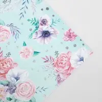 Бумага упаковочная глянцевая &laquo;Нежность&raquo;, 60 х 90 см