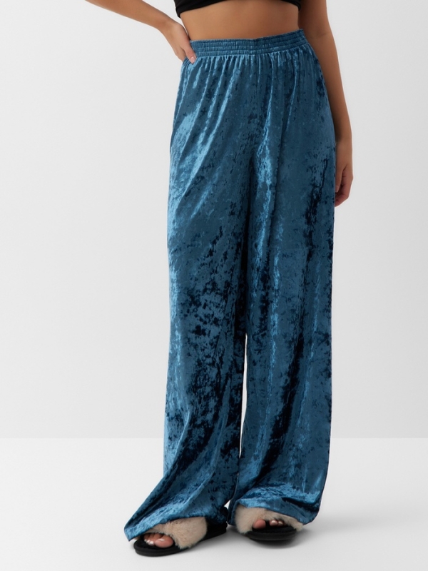 Брюки домашние KAFTAN Velvet 40-42, синий