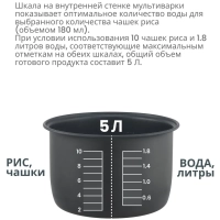 Чаша для мультиварки CF-MC9501, 5 л, антипригарное покрытие