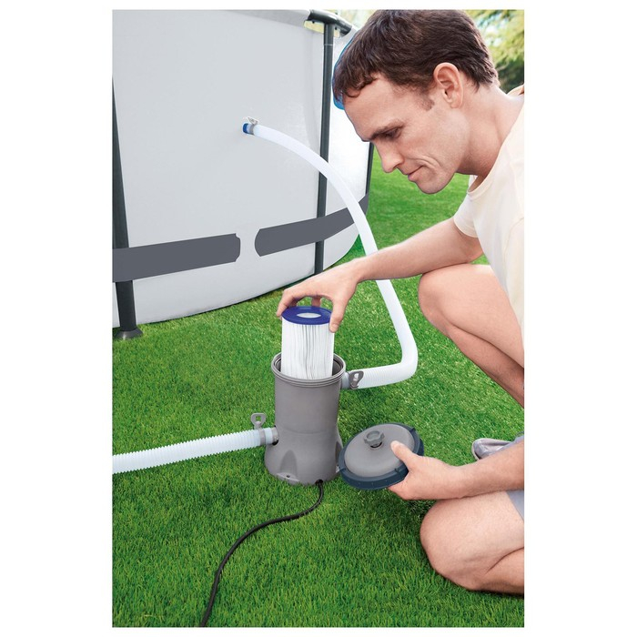 Фильтр-насос для бассейнов, с картриджем «II», 2006 л/ч, 58383 Bestway Фильтр-насос для бассейнов, с картриджем «II», 2006 л/ч, 58383 Bestway