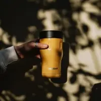 Термостакан Tumbler 350, вакуумный, оранжевый