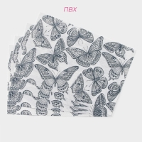 Салфетки сервировочные на стол Доляна &laquo;Бабочки&raquo;, 4 шт, 45&times;30 см