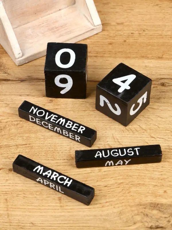 Календарь настольный &laquo;Мопед&raquo;, 14&times;5.5&times;14 см, дерево, синий