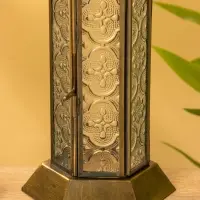 Подсвечник фонарь "Башня Принцессы" железо 10х10х23,5 см