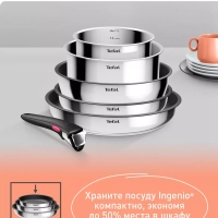 Набор посуды со съемной ручкой Ingenio Cook Eat