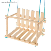 Качели детские &laquo;Садовые&raquo;, сиденье: 45х35 см, высота спинки: 27 см