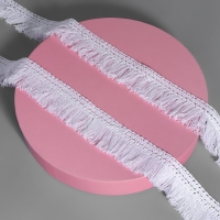 Тесьма декоративная «Бахрома», 35 мм, 10 ± 1 м, цвет белый Тесьма декоративная «Бахрома», 35 мм, 10 ± 1 м, цвет белый